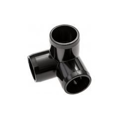 BioTek Marine Black 1/2" SCH 40 Furniture Grade PVC 3 Way Fitting