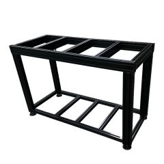 Biotek Marine AluFab 72″ x 24″ x 36″ Black Aquarium Stand Kit