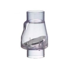 Biotek Marine Clear PVC Flapper Check Valve 