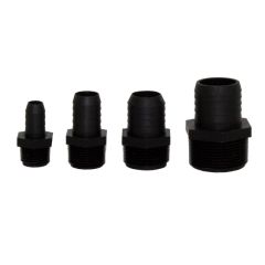 Biotek Marine Pipe Straight MPT x Barb Adapter