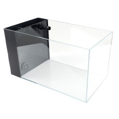 Lifegard CRYSTAL 45 Degree Low Iron Ultra Clear Aquarium Built in Back Filter - 7.43 Gal