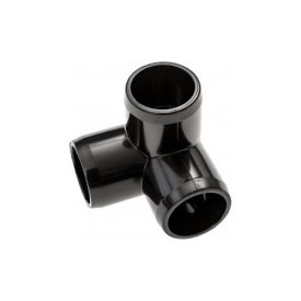 BioTek Marine Black 1/2" SCH 40 Furniture Grade PVC 3 Way Fitting