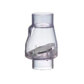 Biotek Marine Clear PVC Flapper Check Valve