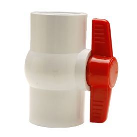 Biotek Marine White PVC Compact Slip Ball Valves